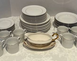 White Gold China Set  TienShan