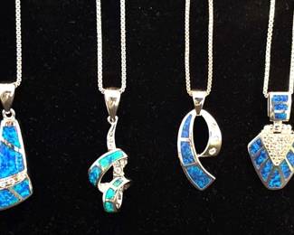 New Sterling Pendant Necklaces