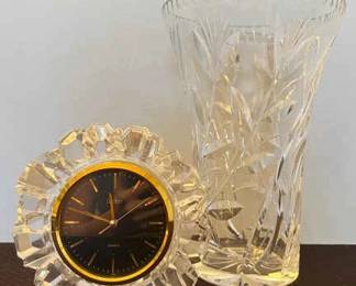 Crystal Clock Vase