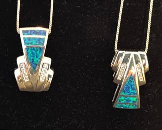 New Sterling Lgr Pendant Necklaces