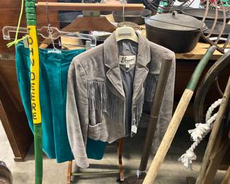 Ladies leather western jacket 