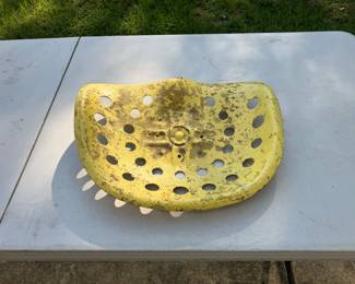 Old tractor seat