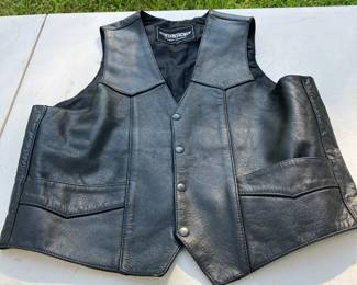 Leather vest