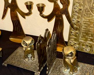 Brass owls