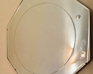 Art Deco Octogonal mirror plate/wall hanging/tray