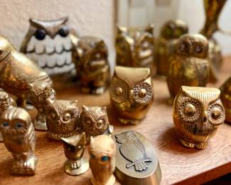 Brass owls