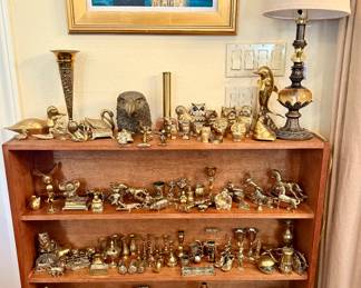 Over 300 pieces of brass throughout the house