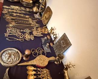 Over 300 pieces of brass in the house-