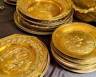 Brass wall plate plates