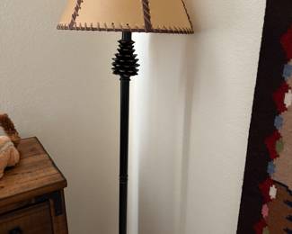 Wrought iron floor lamp