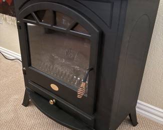 Room heater that looks like wood burning stove