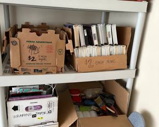 Bedding
VHS, DVDs, CDs