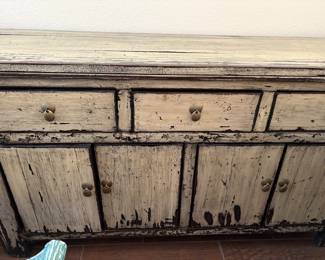 Distressed sideboard