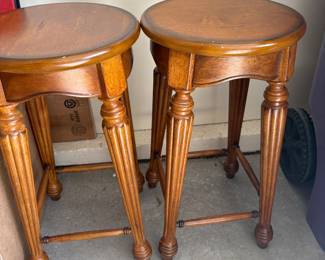 Wood counter height stools