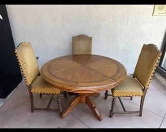 4 foot round or 5 and a half foot Antique Style Table