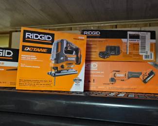 Many New Unopened RIDGID Power Tools