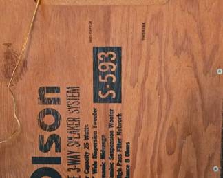 Vintage Olson Speakers
