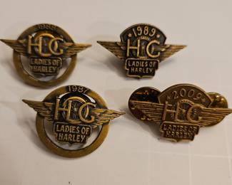 Vintage Ladies of Harley Pin Backs