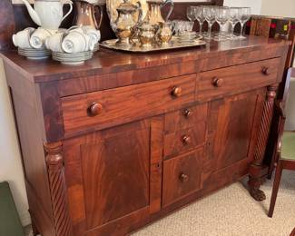 Antique Mahogany Empire Buffet