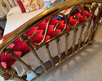Full Size Brass Bed
