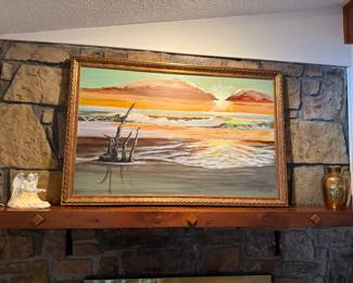 very large oil on canvas