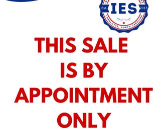 This sale is by appointment only.  Please see the description box for details.
