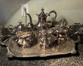 Reed & Barton silver plated coffee and tea service