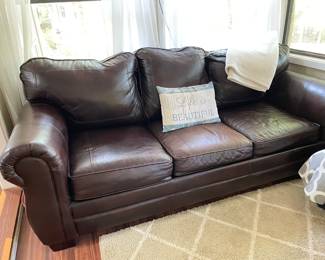 leather sleeper sofa