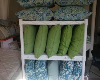 Throw pillows, sunbrella 