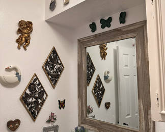 Cottage Core and Vintage Collectible items in brass, ceramic, silver, plaster, metal, wood and ornate gold