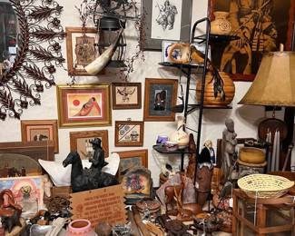 Every spot on every table is this full of unique and unusual treasures!