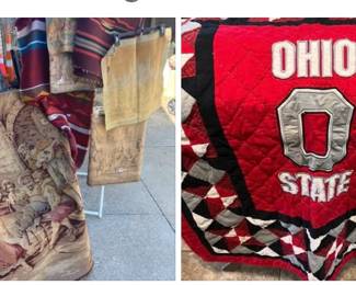 Tapestries, blankets and quilts 