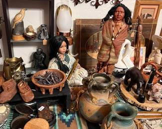 Extensive Native American collection.