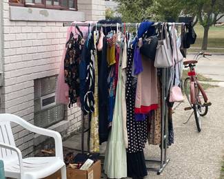 Vintage clothing and purses