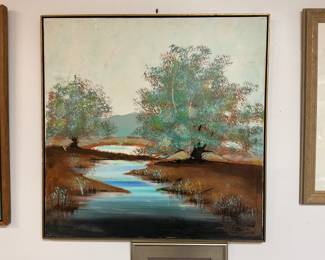 Oil on Canvas, Landscape by Allen.