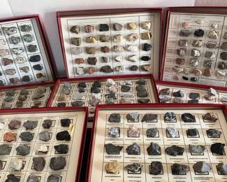 Assortment Of Petrography Metamorphic Rocks