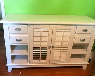American Signature White Wood Cabinet