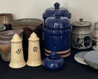 Vintage Pottery And Stoneware Including Louisville Stoneware,Oscars. Willamsberg,