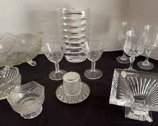 Collection Of Crystal Glassware
