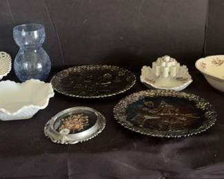 Windsor Ware , Flower Holders , Fenton Glass, Other Glassware Lot