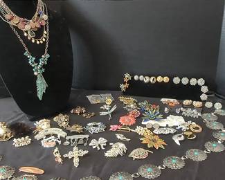 Pins, Clip On Earrings, Belt And More