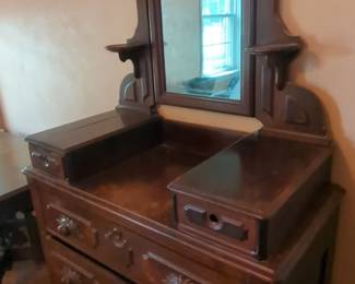Antique Dresser With Vanity Top