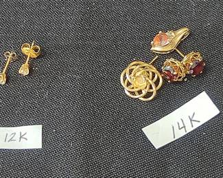 12k And 14k Gold Jewelery
