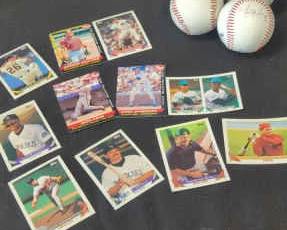 Signed Baseballs And Baseball Cards