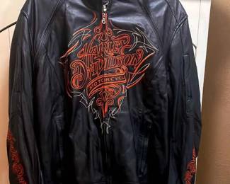 Harley Davidson Womens 3W Leather Riding Jacket