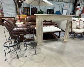 Fireplace Mantel & Chairs Orlando