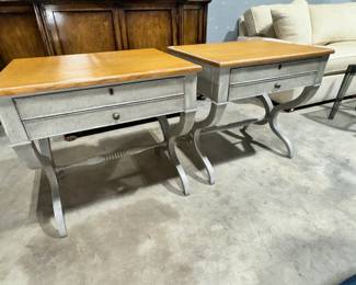 Monarch Century Side Tables with Drawers Orlando Estate Auction