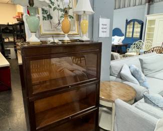 Lawyers Bookcase, Lamps and Artwork Orlando Estate Auction
