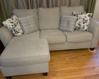 Cozy gently used chaise sofa
Pet and smoke free home