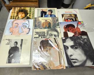  Vinyl Record Collection ALL BOB DYLAN! Ten Vintage Classic Dylan Albums - One with Poster Included

